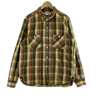長袖シャツ 8 HOUR UNION SIZE:17 ﾌﾞﾗｳﾝ/ｲｴﾛｰ