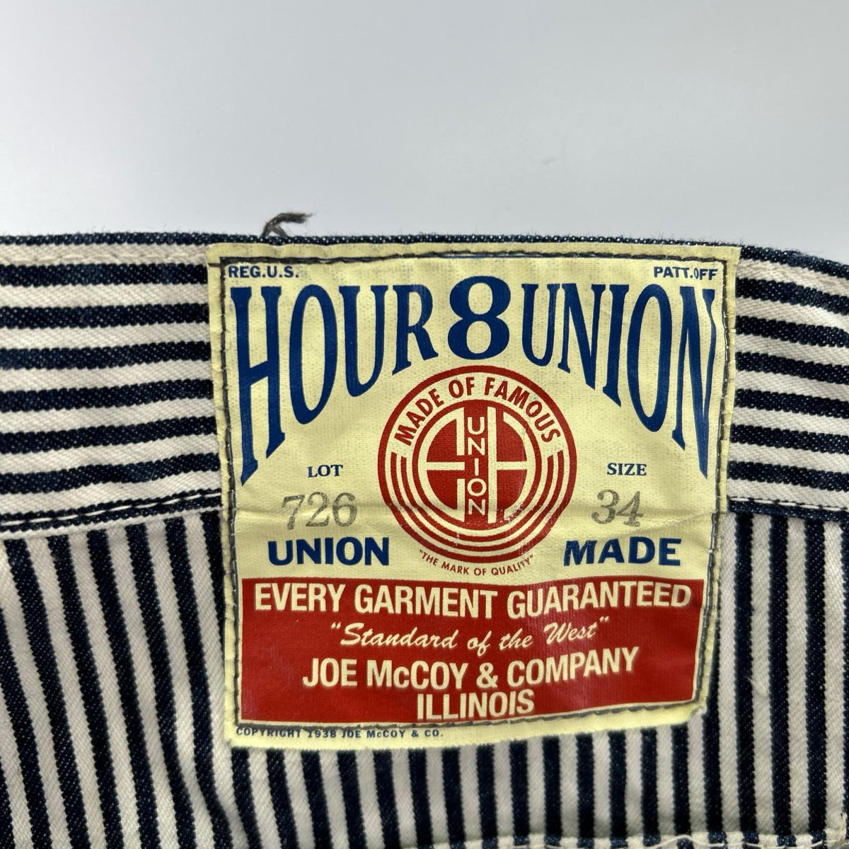 パンツ 8 HOUR UNION ﾋｯｺﾘｰﾊﾟﾝﾂ W34 34