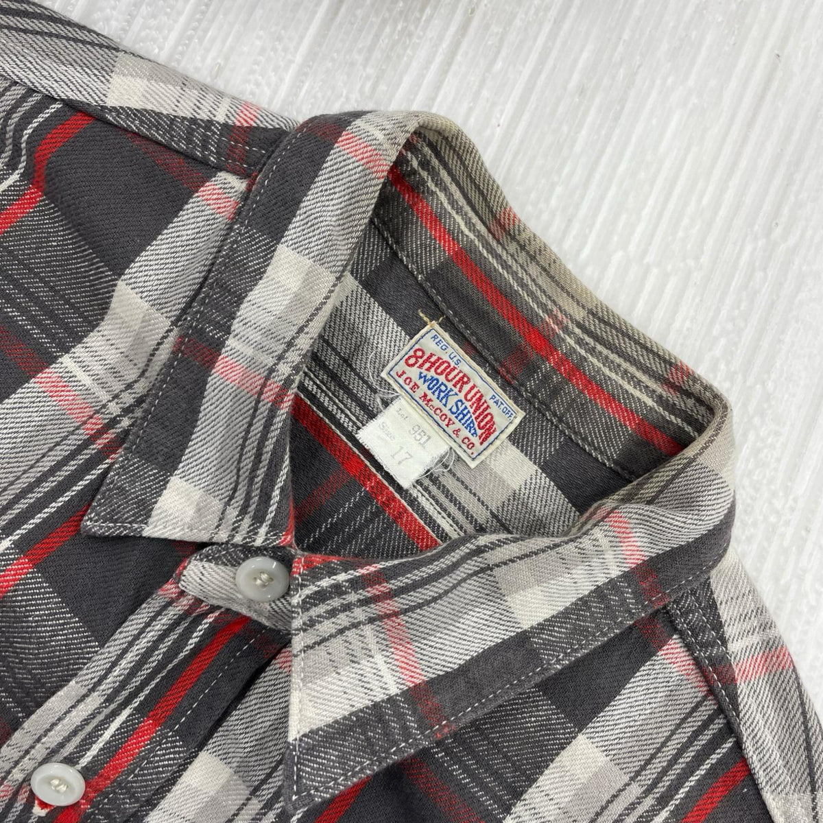 長袖シャツ ﾌﾗﾝﾈﾙﾁｪｯｸｼｬﾂ SIZE:17 グレー