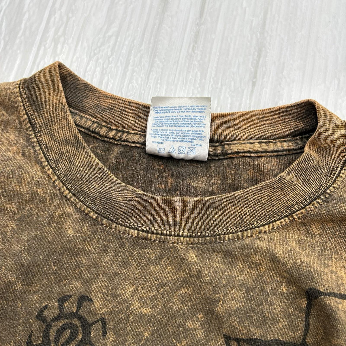 半袖Ｔシャツ 00s GILDANﾎﾞﾃﾞｨ 古代壁画 ﾌﾞﾗｳﾝ (L) L ブラウン