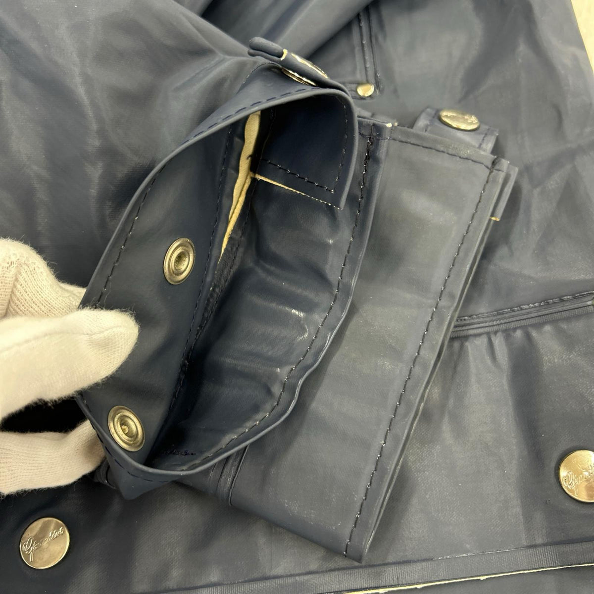 ジャケット GRUNDENS PVCｼﾞｬｹｯﾄ BLU ネイビー