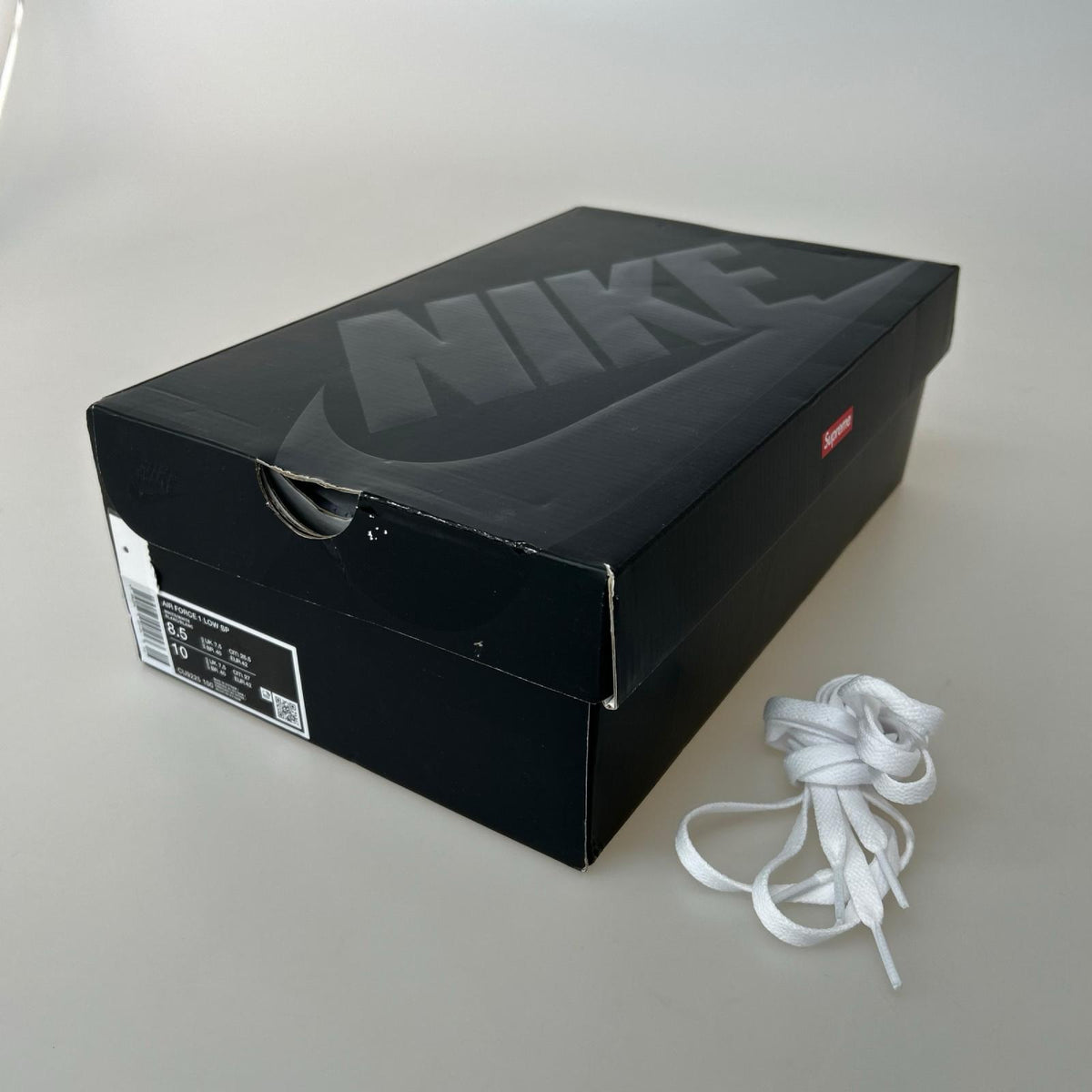 スニーカー Supreme × Nike Air Force 1 Low "White" 26.5cm (US8 1/2 UK8 EU43) ホワイト