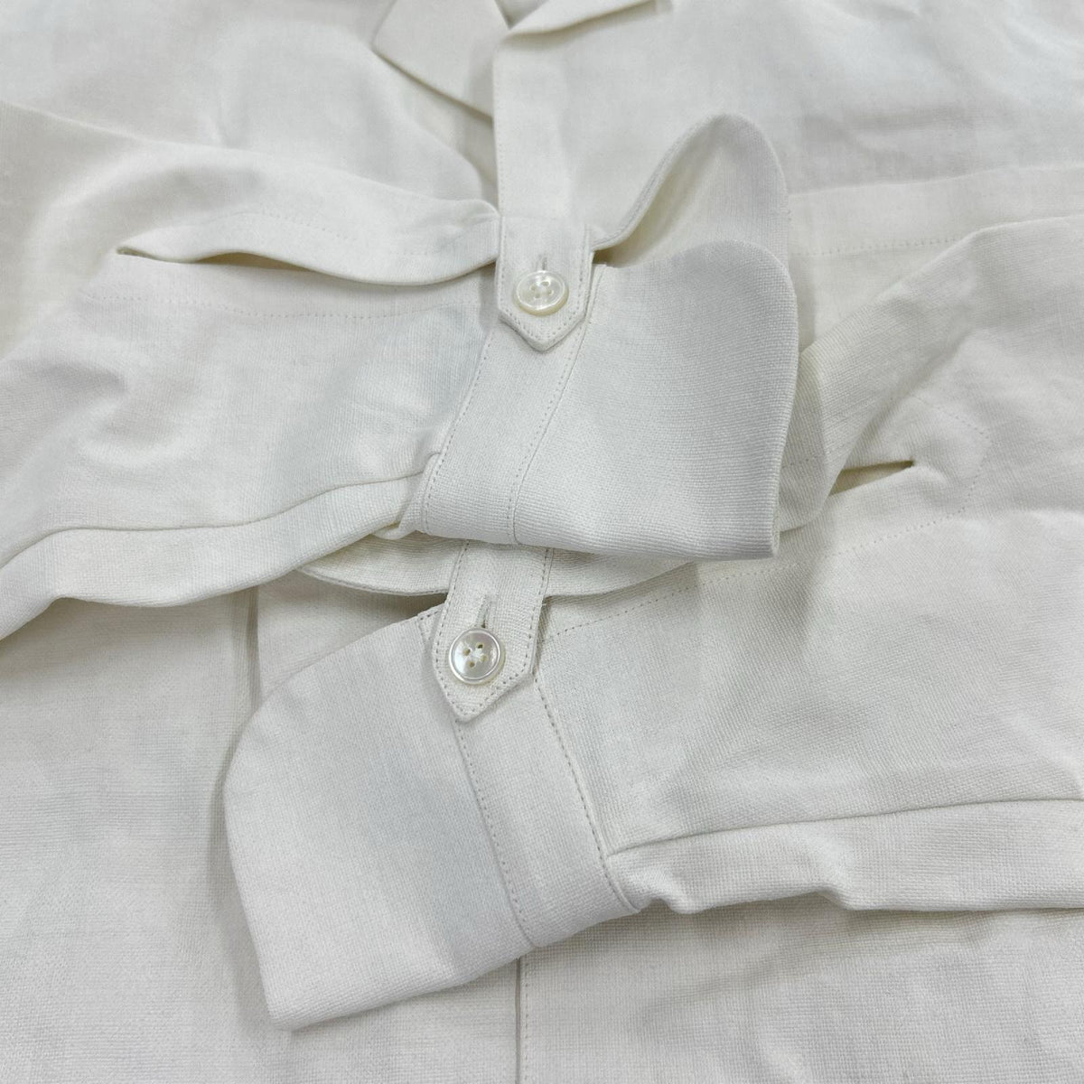 長袖シャツ BOURRIENNE PARIS X ﾘﾈﾝ 白 (XS) ホワイト
