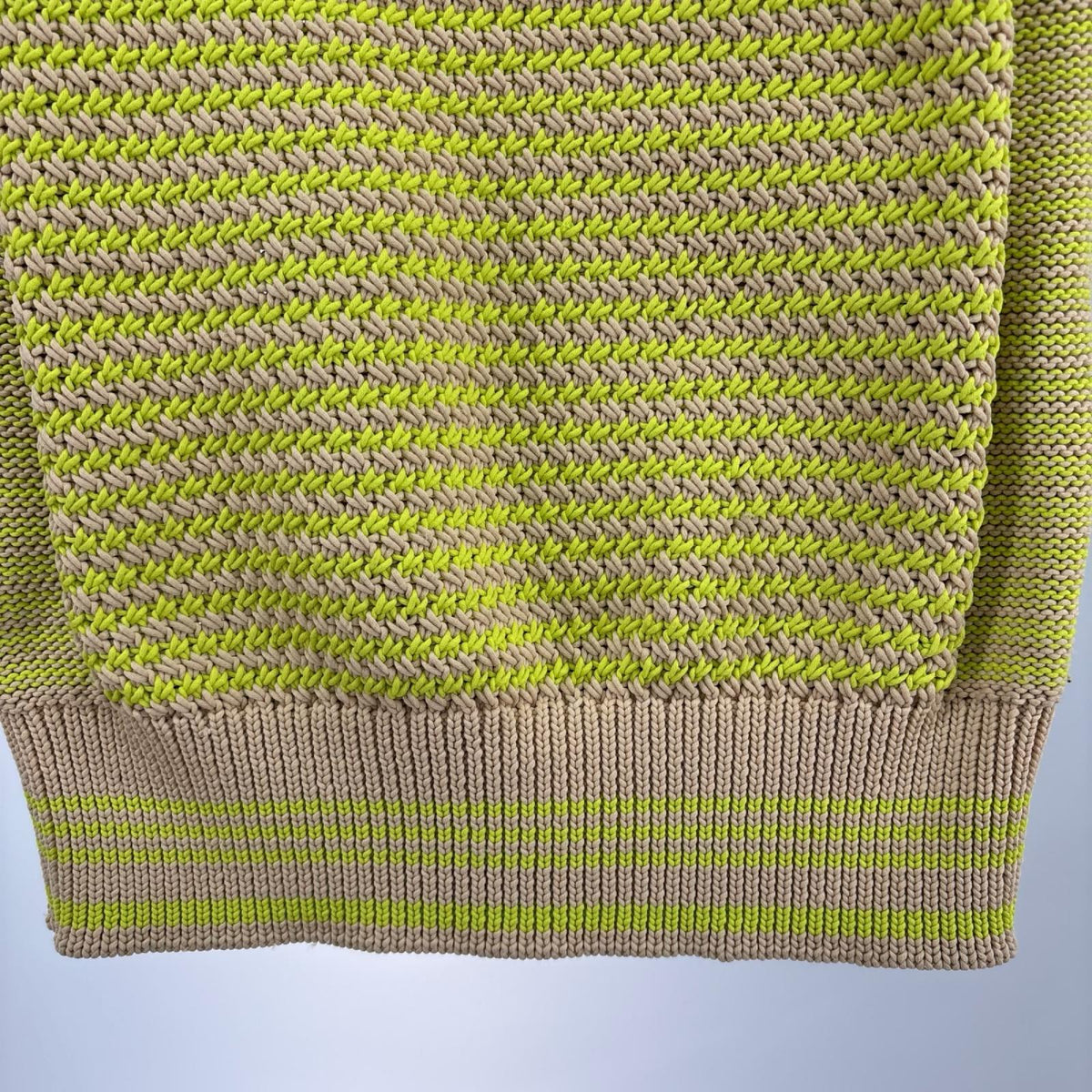 ニット ﾍﾞｽﾄ BEG/YEL M M