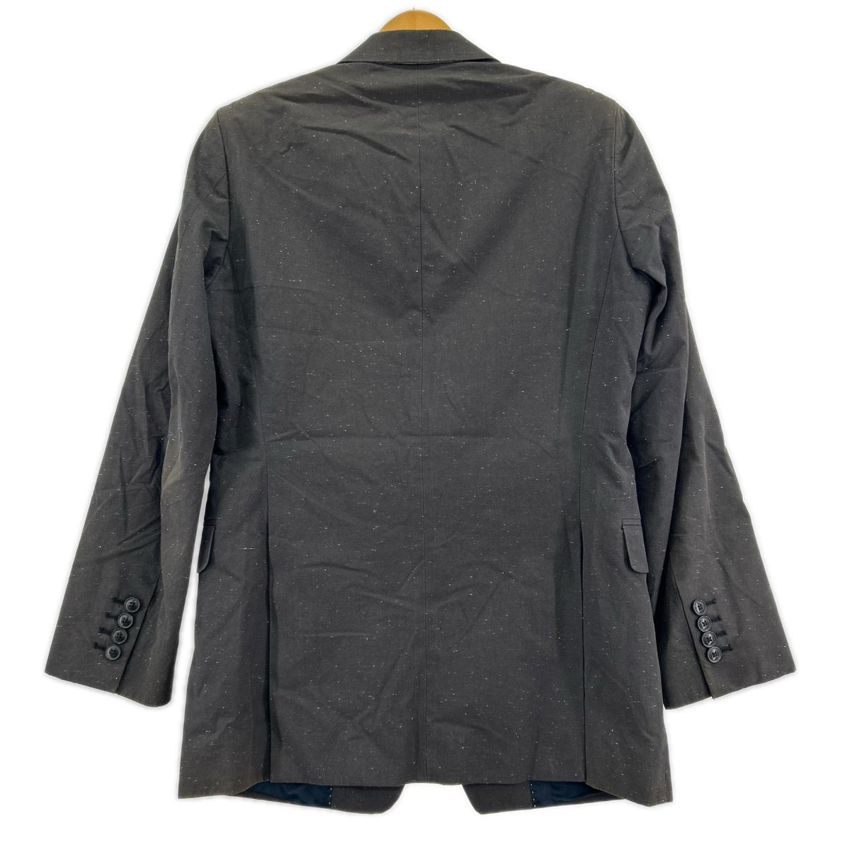 テーラードジャケット DRIES VAN NOTEN 絣柄 ﾃｰﾗｰﾄﾞｼﾞｬｹｯﾄ 46 ブラック