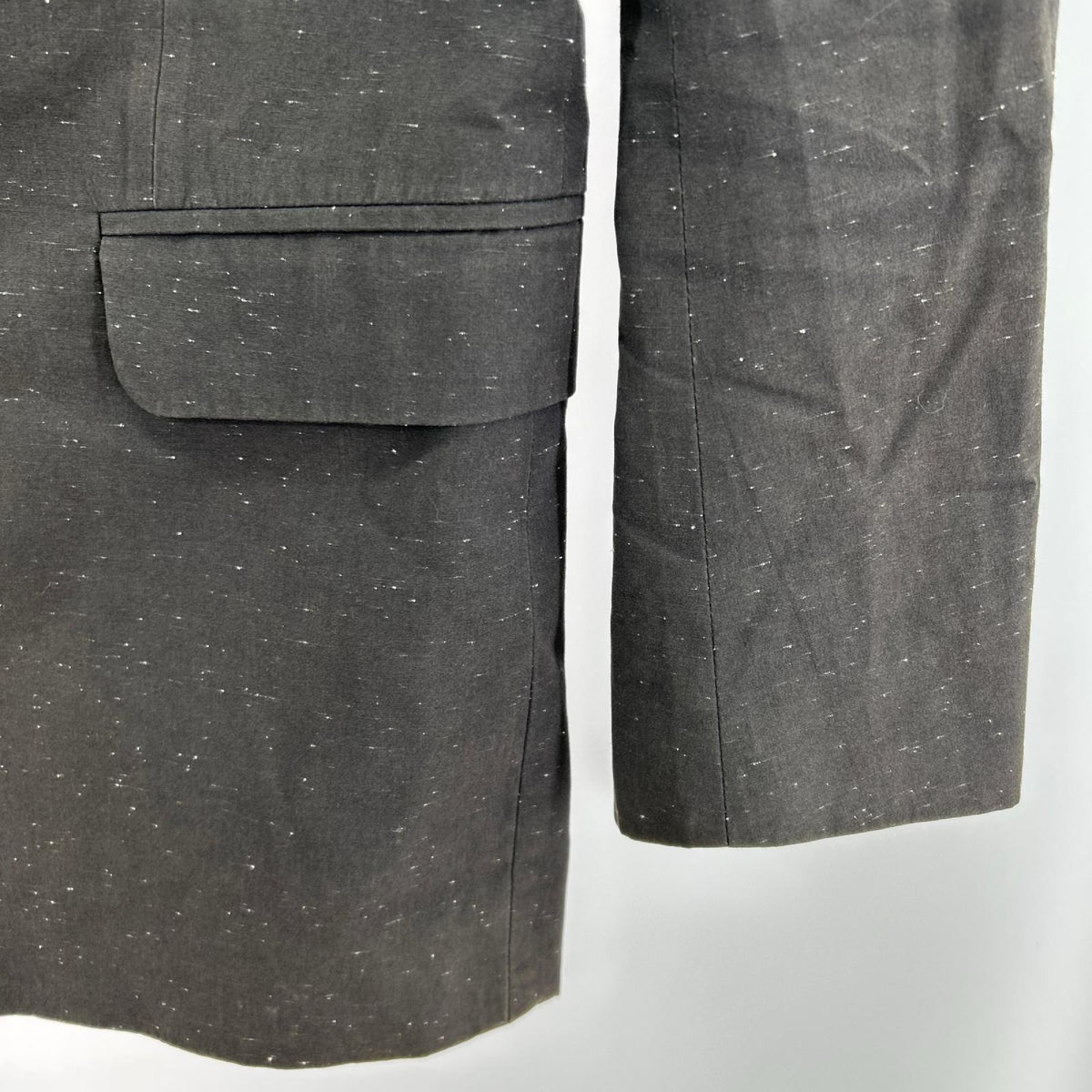 テーラードジャケット DRIES VAN NOTEN 絣柄 ﾃｰﾗｰﾄﾞｼﾞｬｹｯﾄ 46 ブラック
