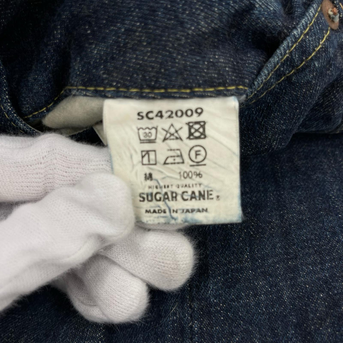 デニムパンツ SC42009 w33 33 ネイビー