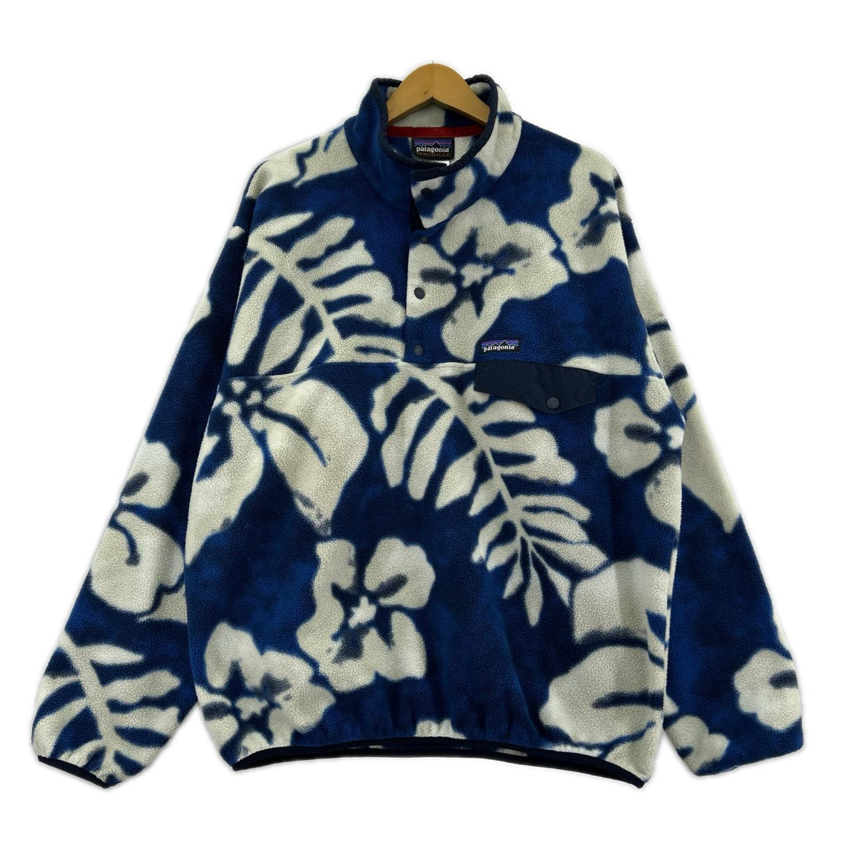 スウェット patagonia 15AW ｼﾝﾁﾗ ﾊｲﾋﾞｽｶｽ ｽﾅｯﾌﾟT L ﾌﾞﾙｰ L ブルー