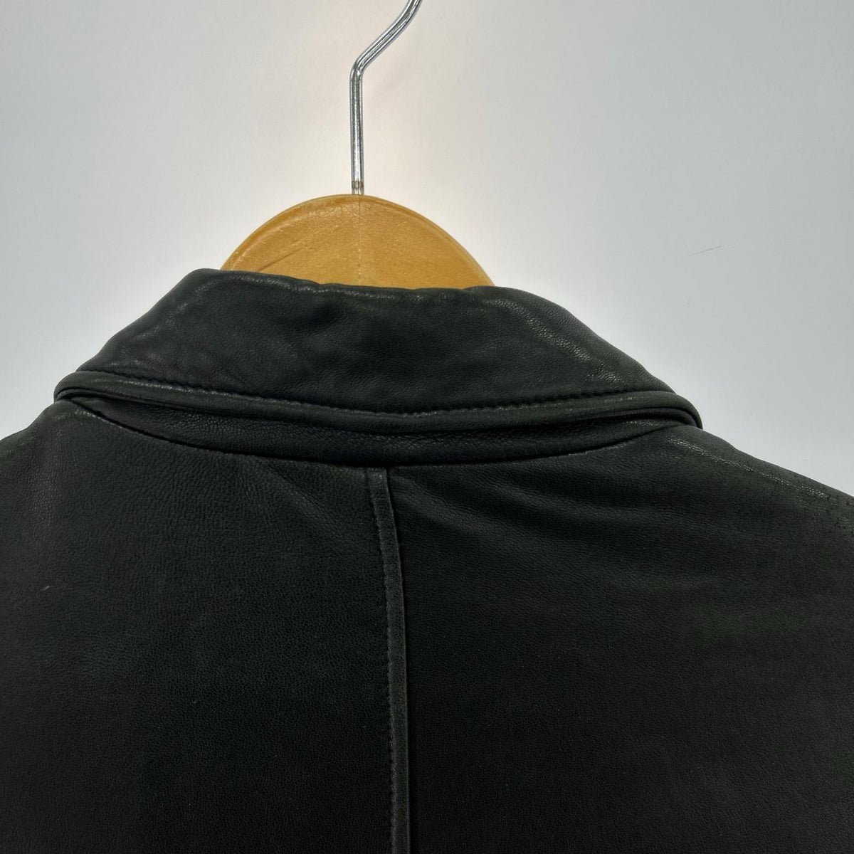 ジャケット 90s頃 Banana Republic ﾚｻﾞｰｼﾞｬｹｯﾄ L 黒 L ブラック