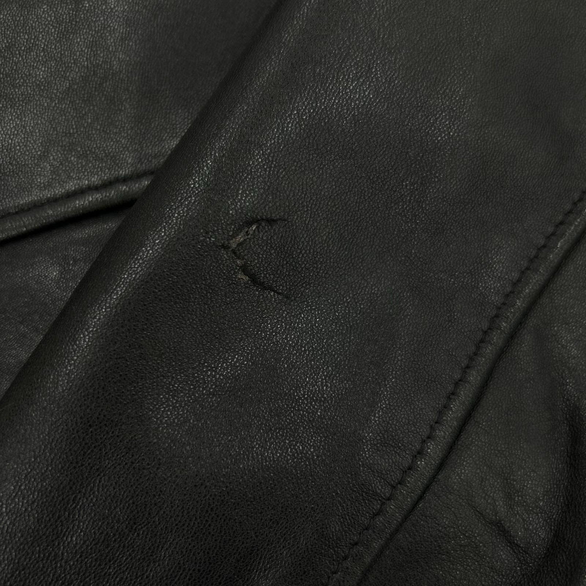ジャケット 90s頃 Banana Republic ﾚｻﾞｰｼﾞｬｹｯﾄ L 黒 L ブラック