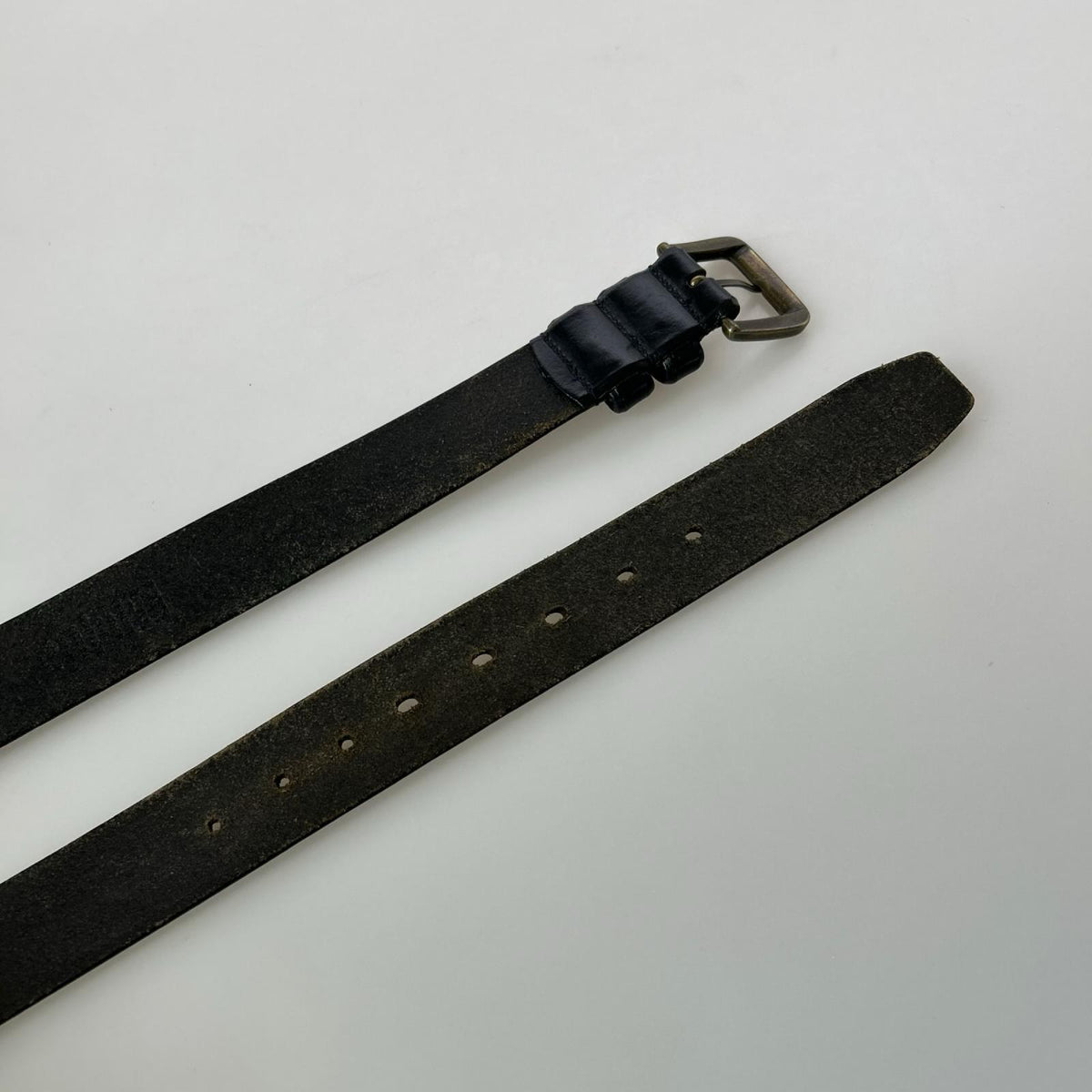その他アクセサリー OLD GAP ﾚｻﾞｰﾍﾞﾙﾄ ｲﾀﾘｱ製 BLK ブラック