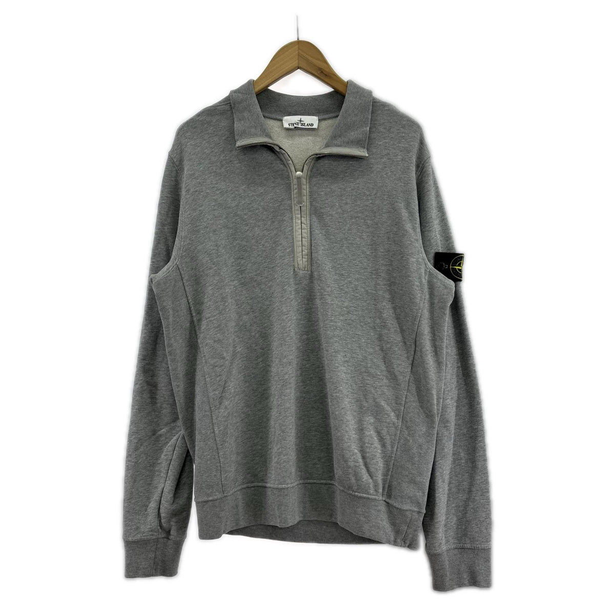 スウェット Garment Dyed Fleece Half Zip Melange GRY M グレー