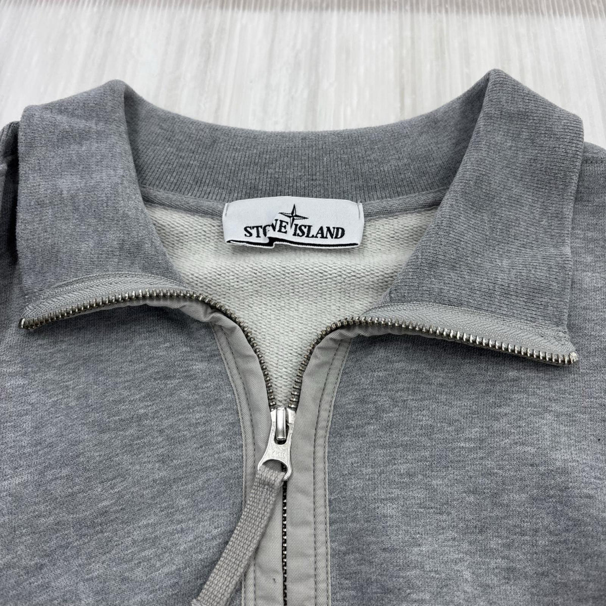 スウェット Garment Dyed Fleece Half Zip Melange GRY M グレー