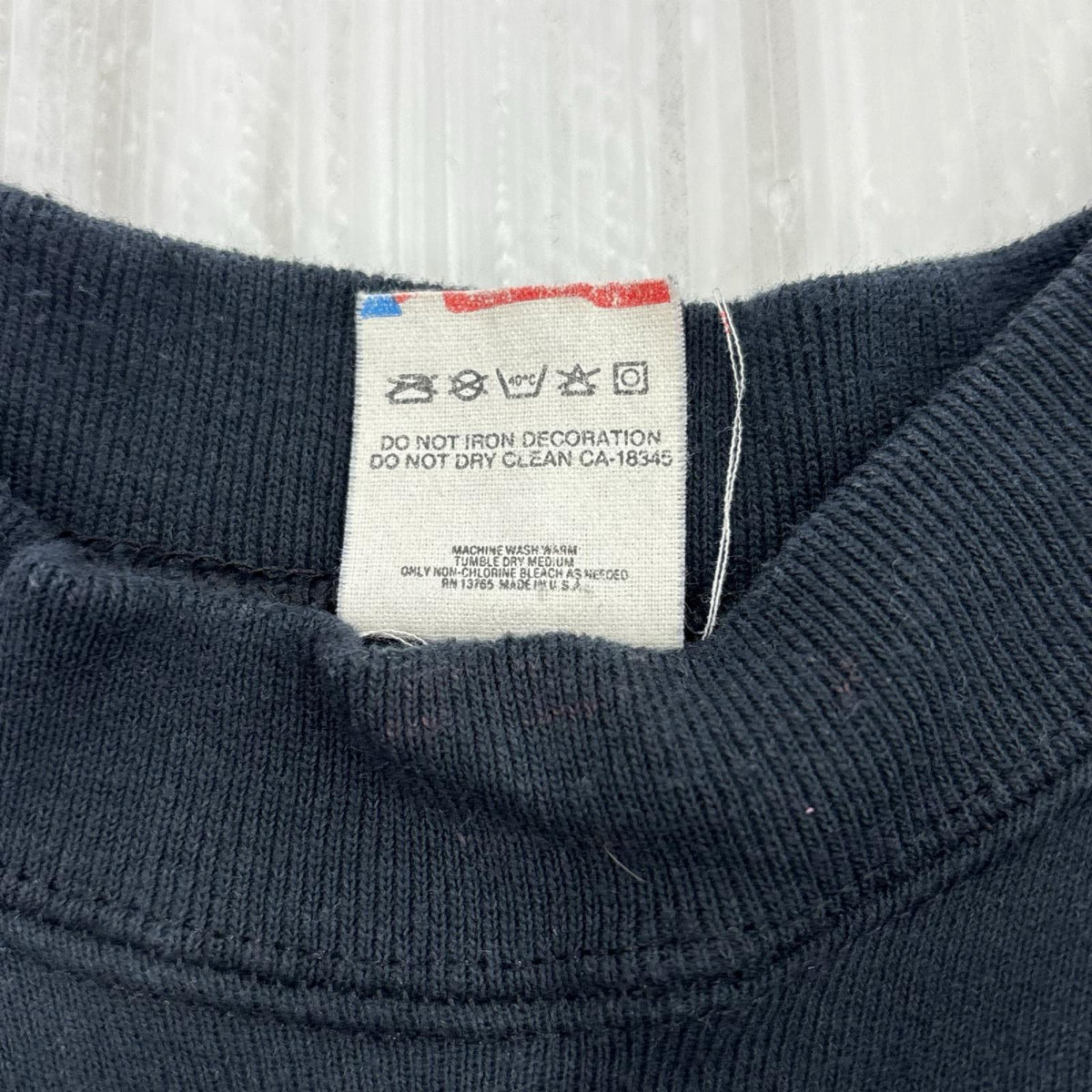 スウェット 80s ｲﾝｸﾞﾘｯｼｭﾌﾟﾘﾝﾄｽｳｪｯﾄ USA製 L BLK L ブラック