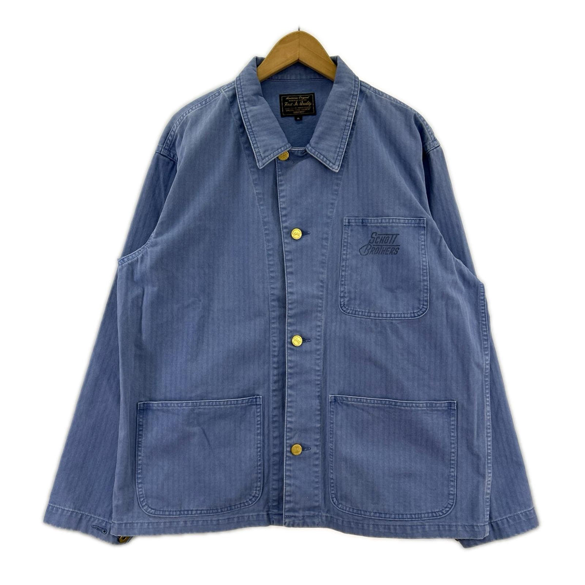 ジャケット Herringbone Coverall XL BLU ブルー