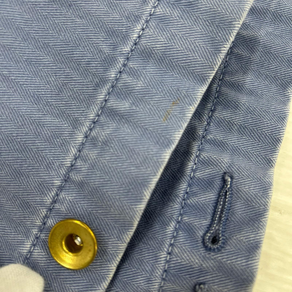 ジャケット Herringbone Coverall XL BLU ブルー