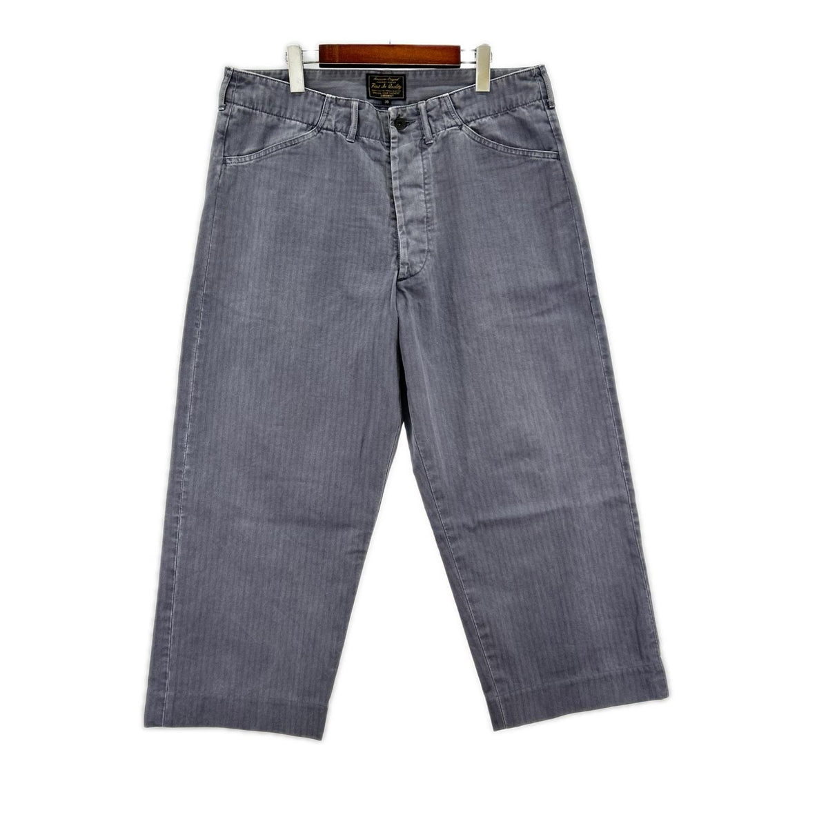 パンツ Herringbone Trousers Pant 36 BLU 36 グレー