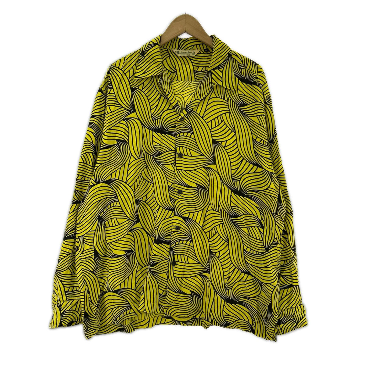 長袖シャツ BANANA RAYON SHIRT L/Sｼｬﾂ 黄色 2XL イエロー