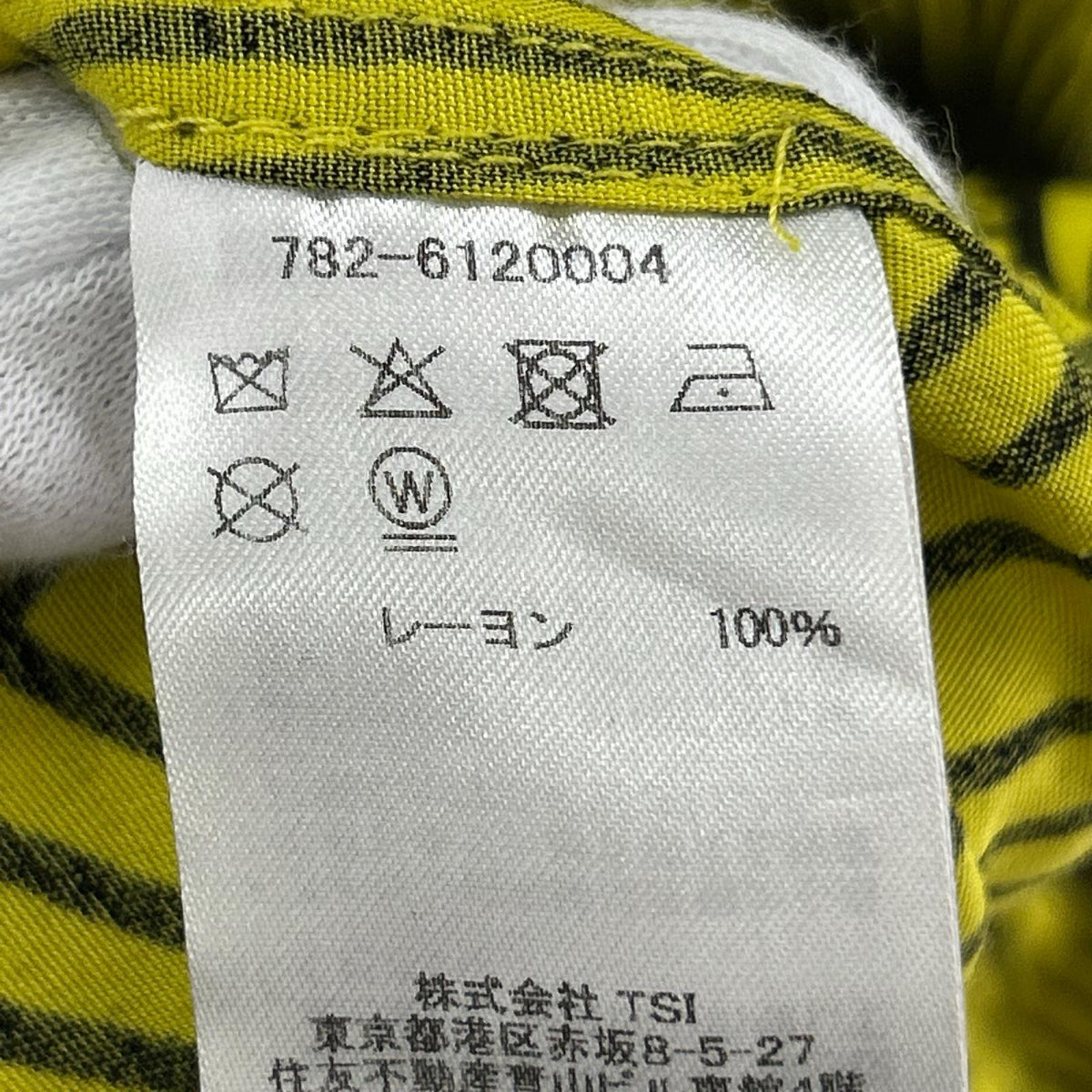 長袖シャツ BANANA RAYON SHIRT L/Sｼｬﾂ 黄色 2XL イエロー