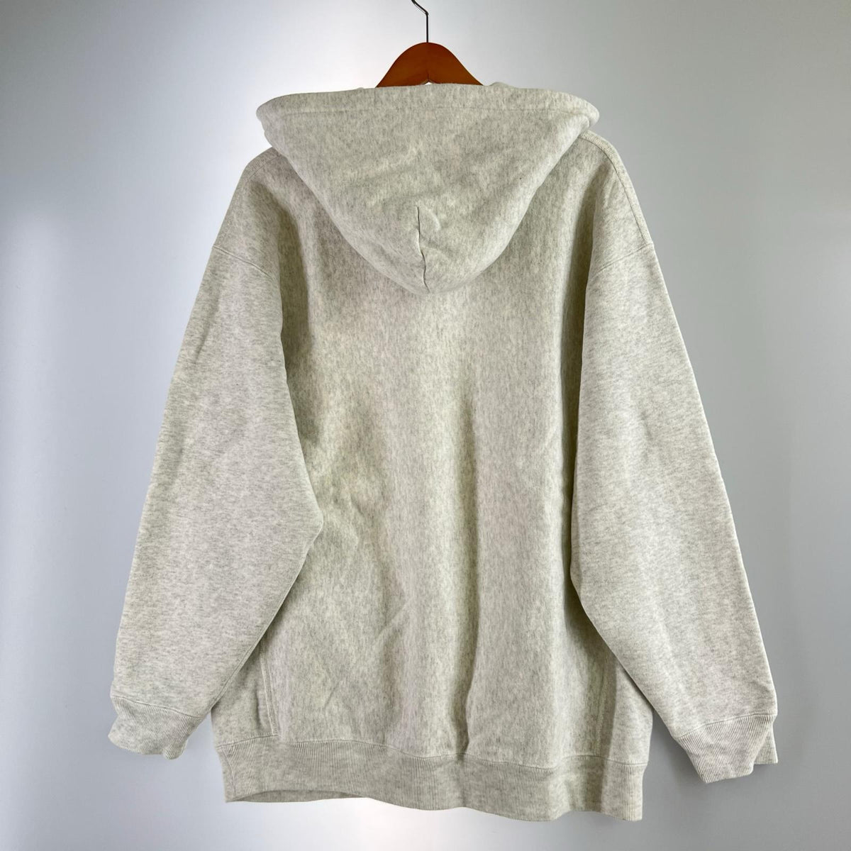 パーカー 青単ﾀｸﾞ 裏起毛 ﾊｰﾌｽﾅｯﾌﾟ 霜降り ｸﾞﾚｰ　XL