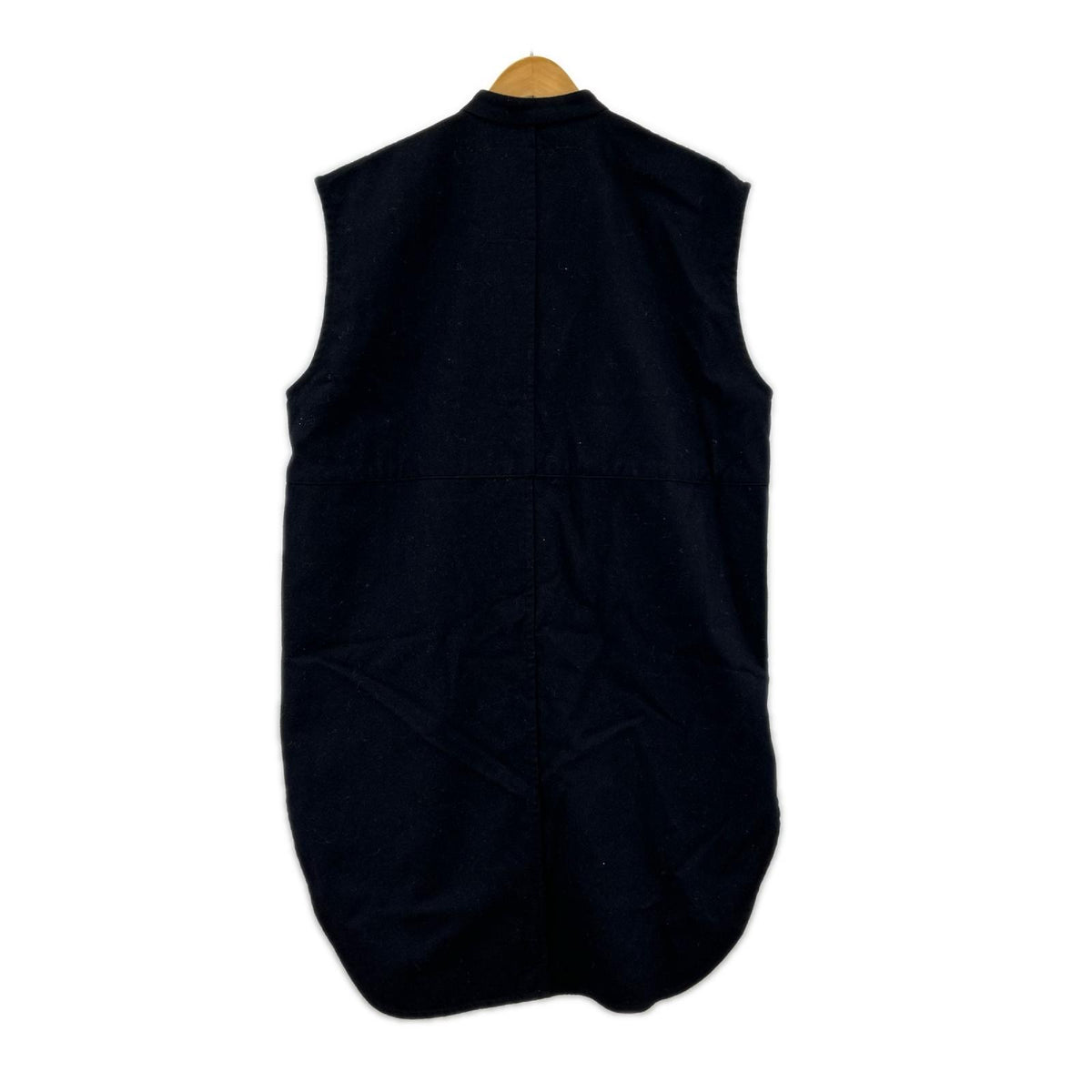 ワンピース 19AW ｳｰﾙ100％ ｼｬﾂﾜﾝﾋﾟｰｽ 紺 ブラック