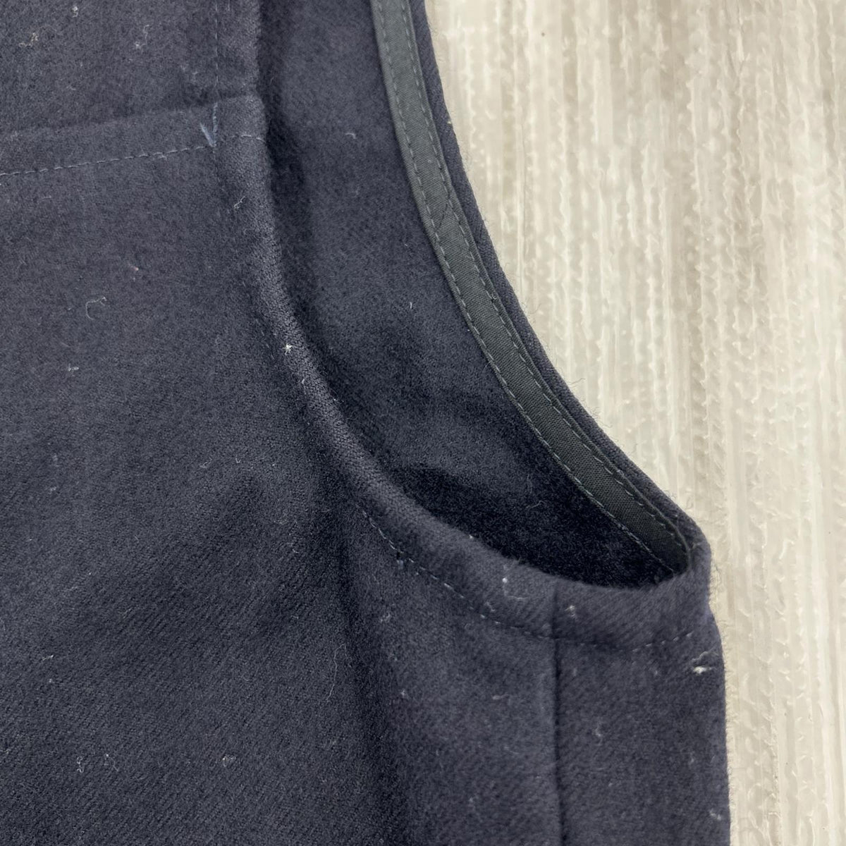 ワンピース 19AW ｳｰﾙ100％ ｼｬﾂﾜﾝﾋﾟｰｽ 紺 ブラック