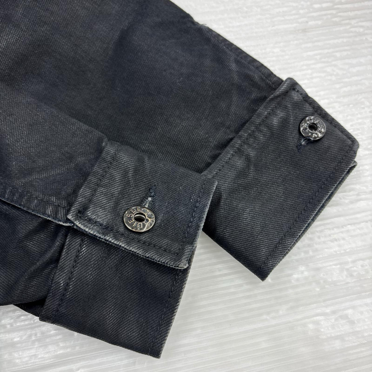 デニムジャケット D-JAR COATING DENIM JACKET 黒 L ブラック