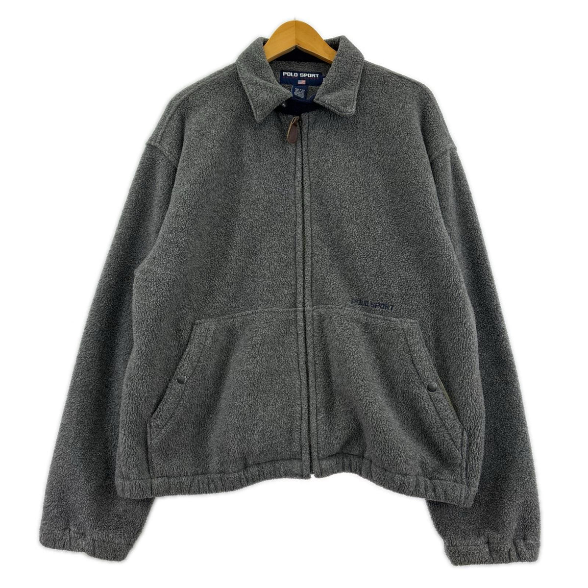 ジャケット POLO SPORT ﾌﾘｰｽ ｽｳｨﾝｸﾞﾄｯﾌﾟ ｸﾞﾚｰ M グレー