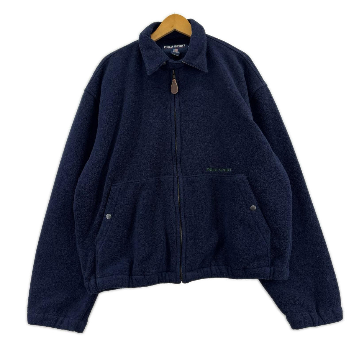 ジャケット POLO SPORT ﾌﾘｰｽ ｽｳｨﾝｸﾞﾄｯﾌﾟ 紺 L