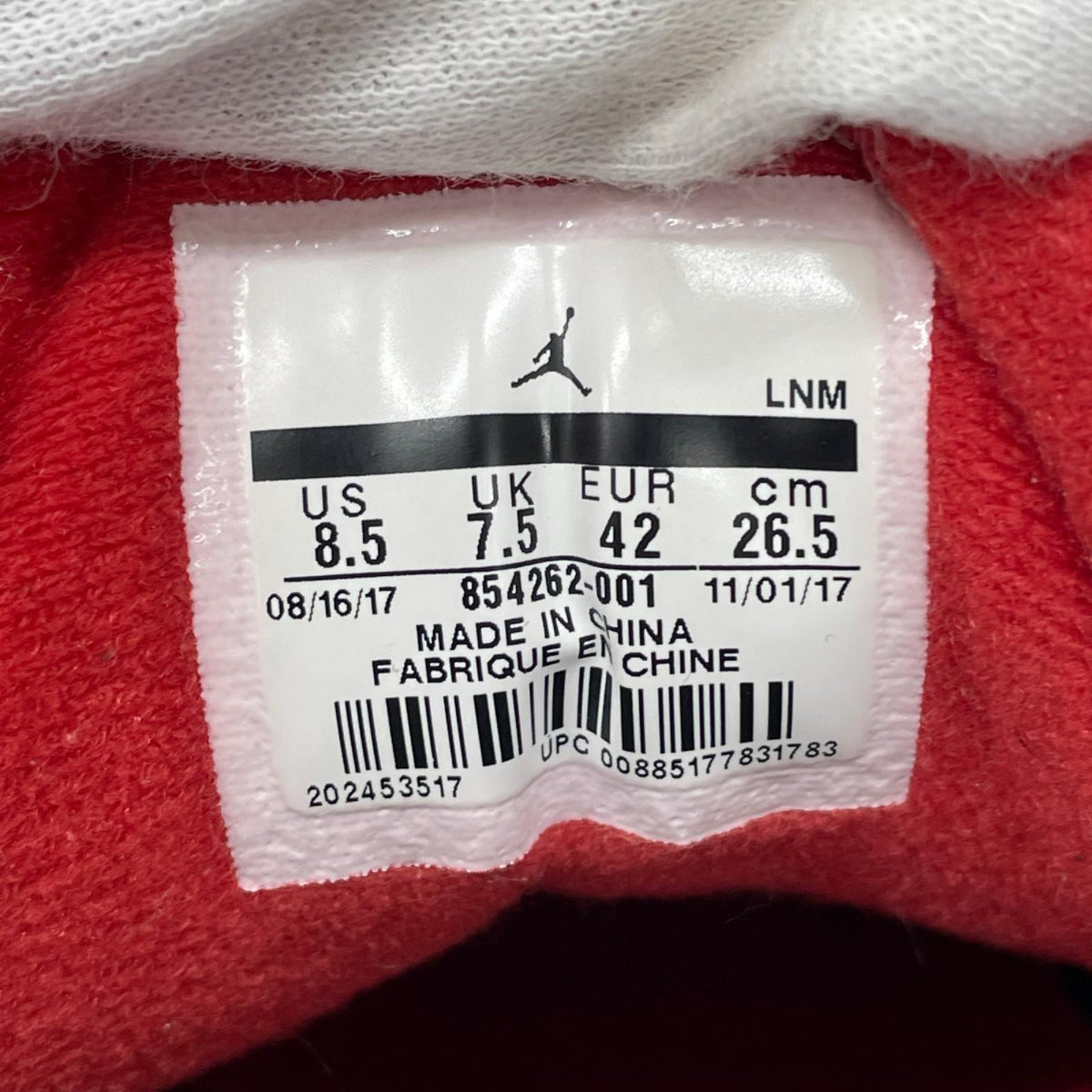スニーカー AIR JORDAN 3 BlackCement 26.5cm (US8 1/2 UK8 EU43)