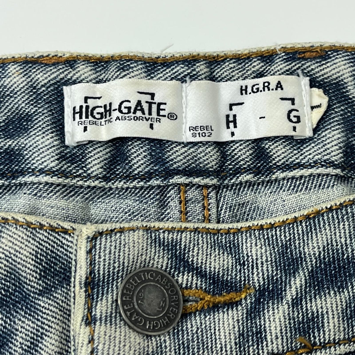 デニムパンツ HIGH-GATE 0408 ﾀﾞﾌﾞﾙﾆｰﾃﾞﾆﾑﾊﾟﾝﾂ H19 G46