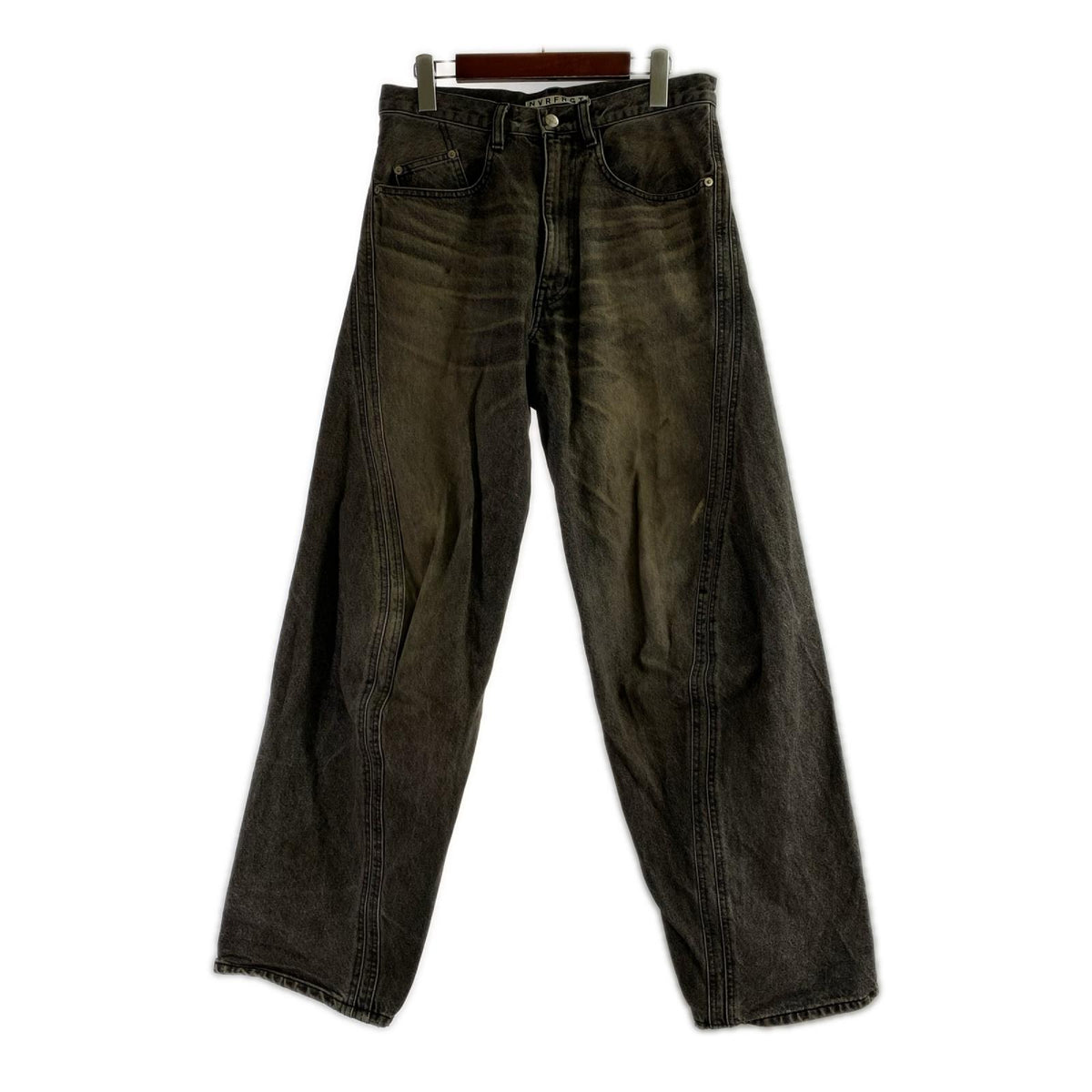 デニムパンツ NVRFRGT 3D Twisted Wide Leg Jeans 1 ブラック