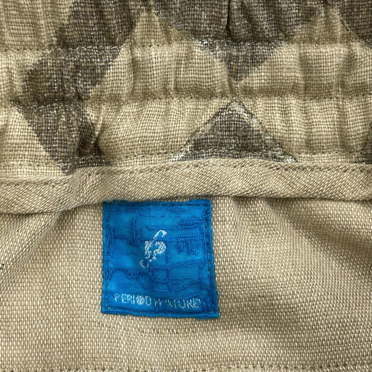 パンツ PERIOD FEATURES Linen Silkscreen Pants ベージュ