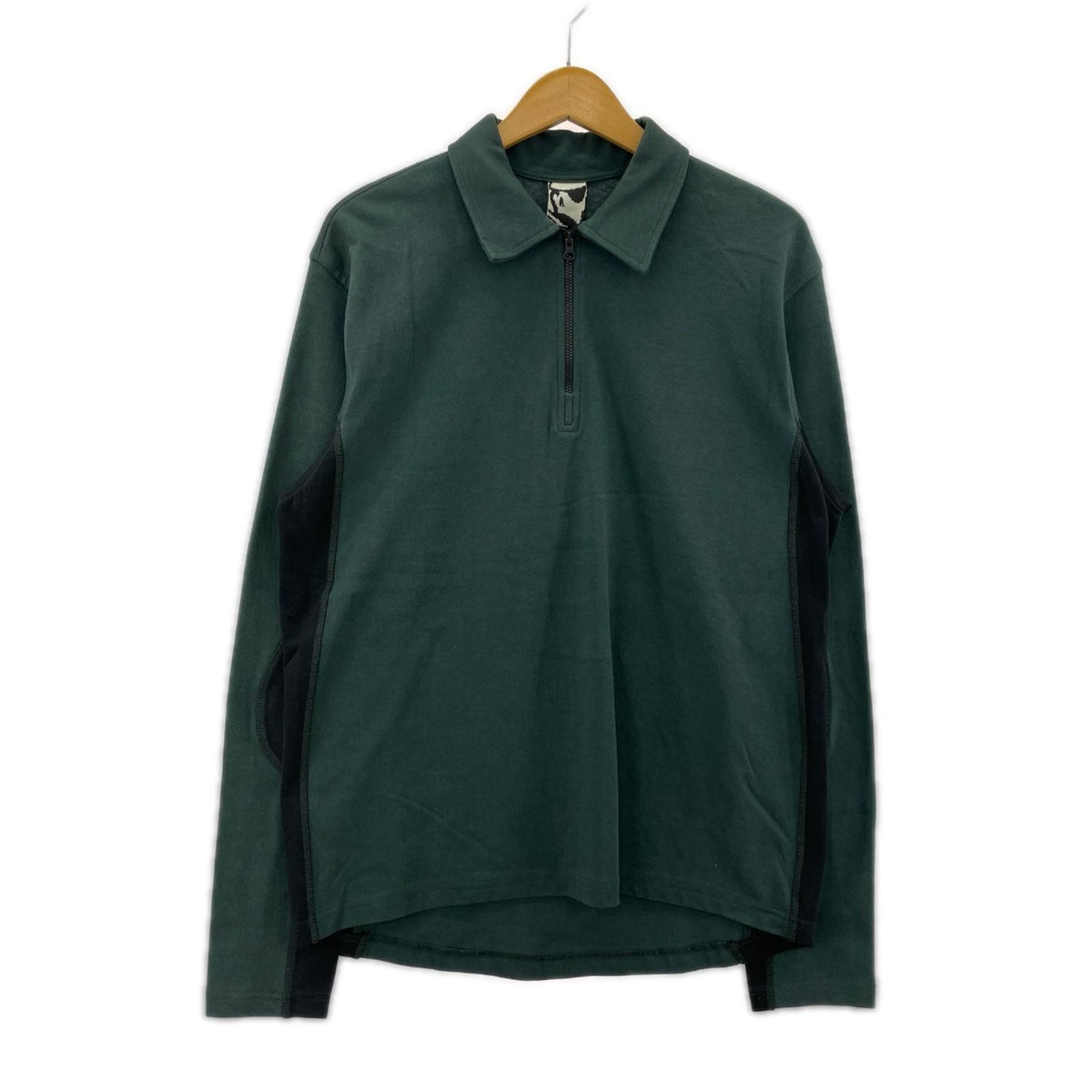 ポロシャツ GR10K Half Zip Polo Sweat M グリーン