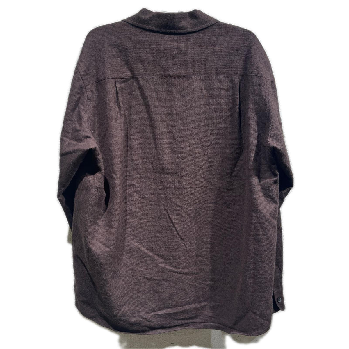 長袖シャツ ENCOMING 25AW ウールオープンカラー長袖シャツ
