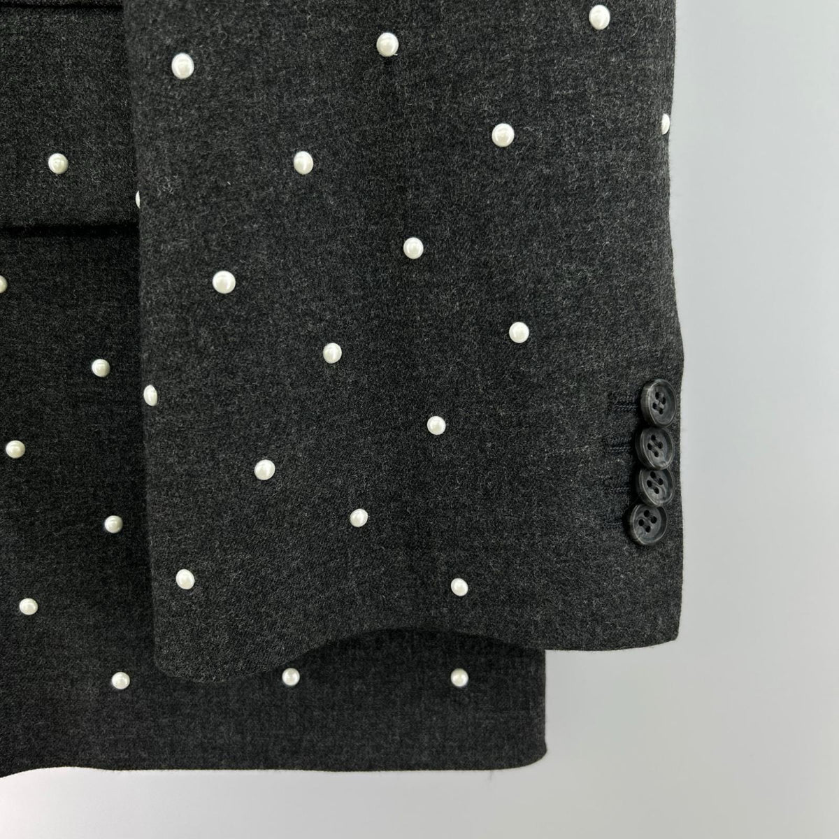 テーラードジャケット CLANE PEARL DOT JACKET ﾊﾟｰﾙｼﾞｬｹｯﾄ 1 ｸﾞﾚｰ 1 グレー