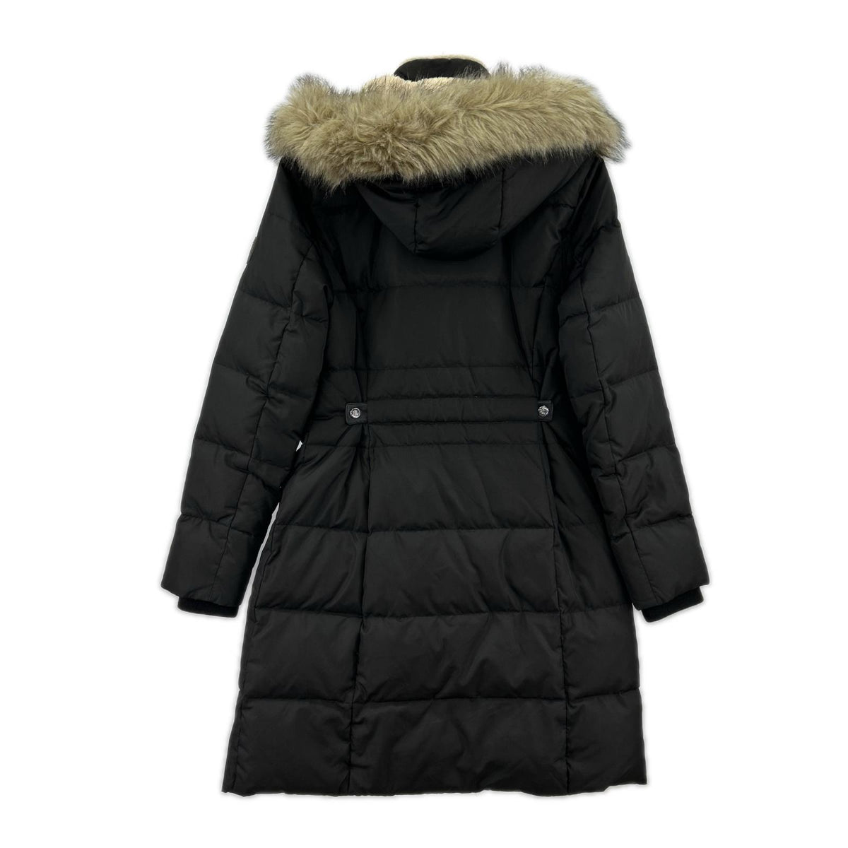 ダウンジャケット LAUREN RALPH LAUREN ファー付ダウンコート S ブラック