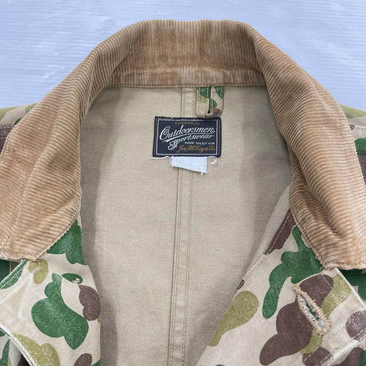 ジャケット JOE McCOY outdoorsmen sportswear ﾊﾝﾃｨﾝｸﾞｼﾞｬｹｯﾄ 42 ｶｰｷ 42