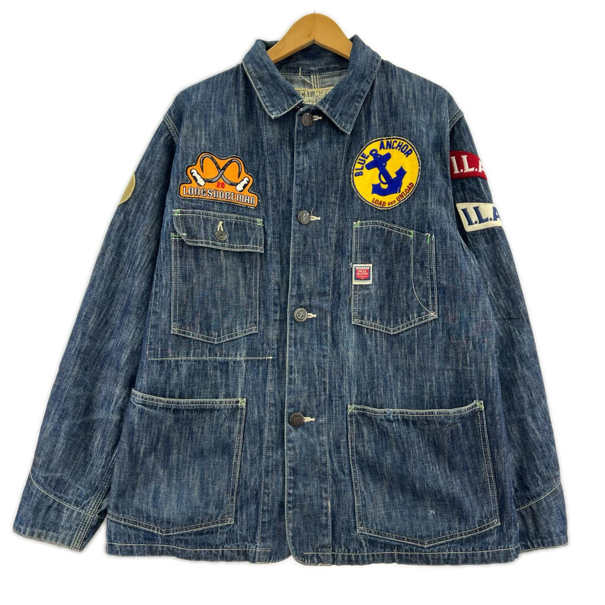 ジャケット REAL McCOY’S ﾃﾞﾆﾑｶﾊﾞｰｵｰﾙ 38 ｲﾝﾃﾞｨｺﾞ 38