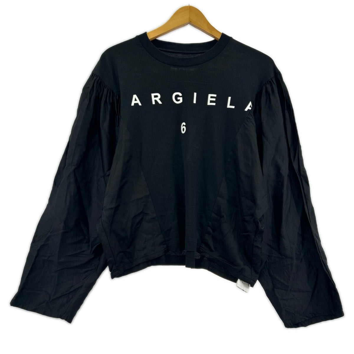 長袖Ｔシャツ 22AW ｷﾞｬｻﾞｰｼｮﾙﾀﾞｰ切替ﾄﾞﾙﾏﾝｽﾘｰﾌﾞｶｯﾄｿｰ (S) 黒 S ブラック