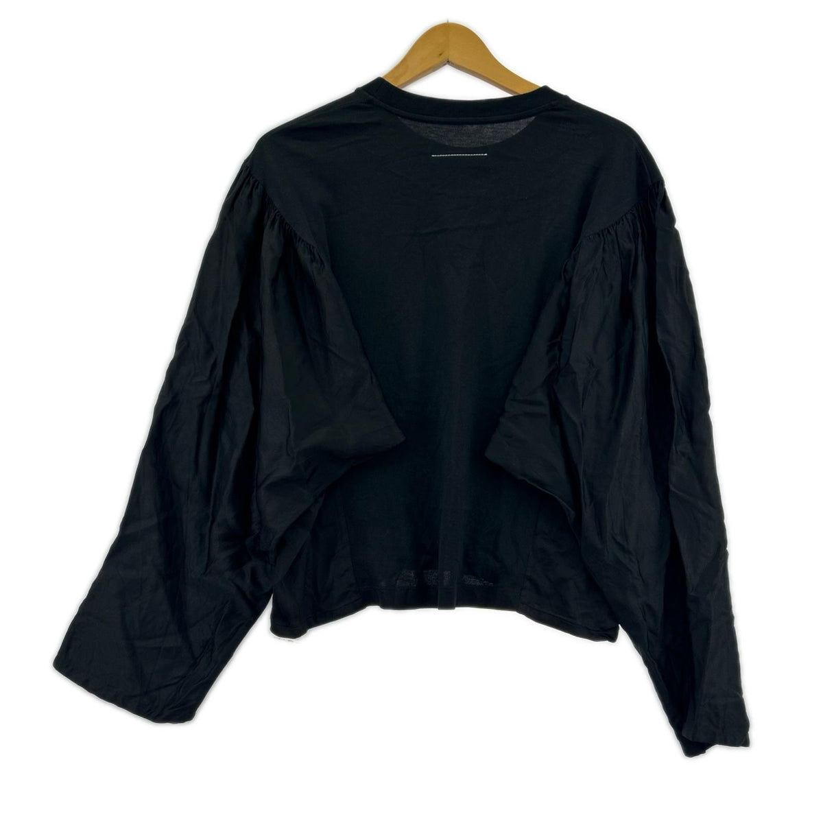 長袖Ｔシャツ 22AW ｷﾞｬｻﾞｰｼｮﾙﾀﾞｰ切替ﾄﾞﾙﾏﾝｽﾘｰﾌﾞｶｯﾄｿｰ (S) 黒 S ブラック