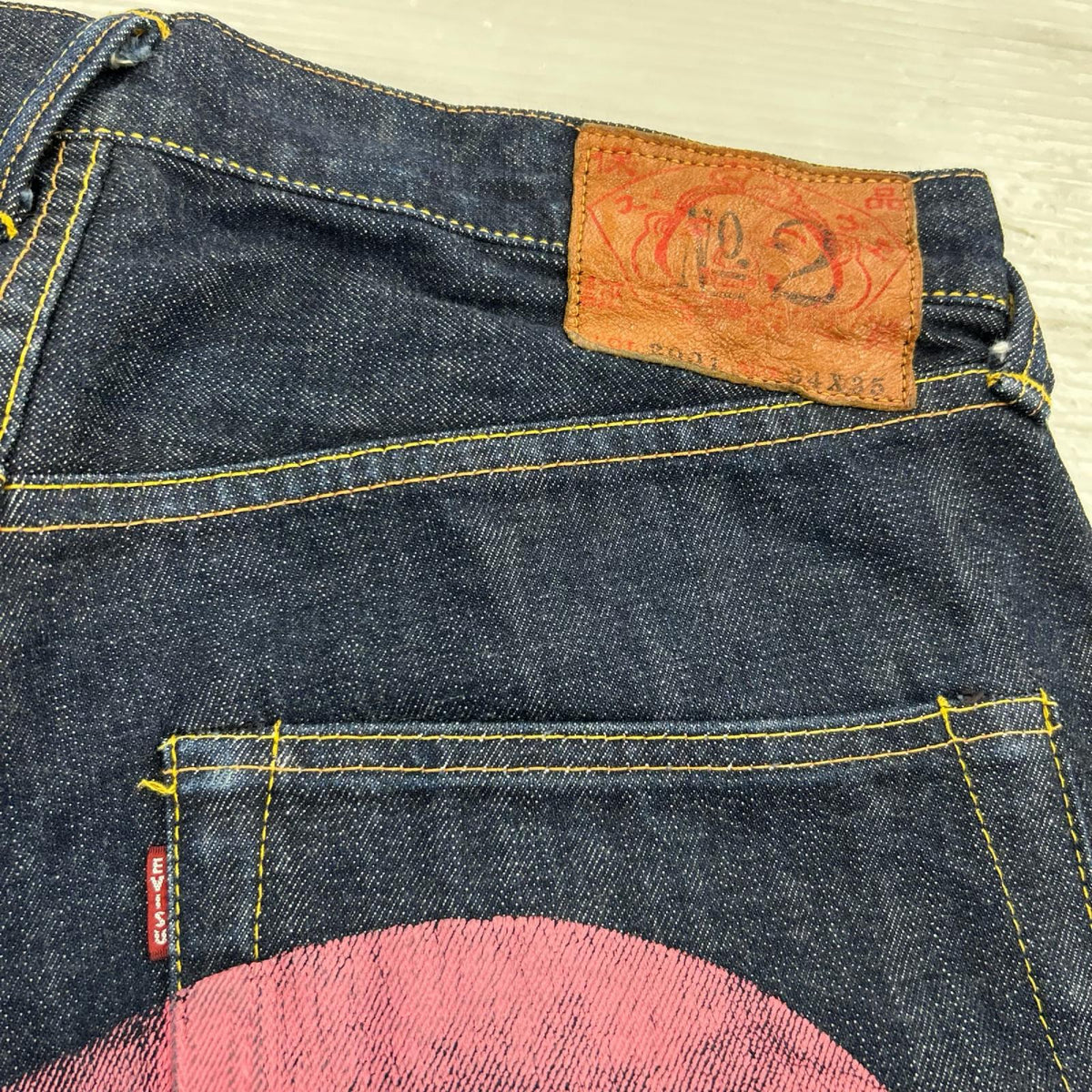 デニムパンツ No.2 Lot.2001 大黒 ﾋﾟﾝｸ ｲﾝﾃﾞｨｺﾞ（34） 34 ネイビー
