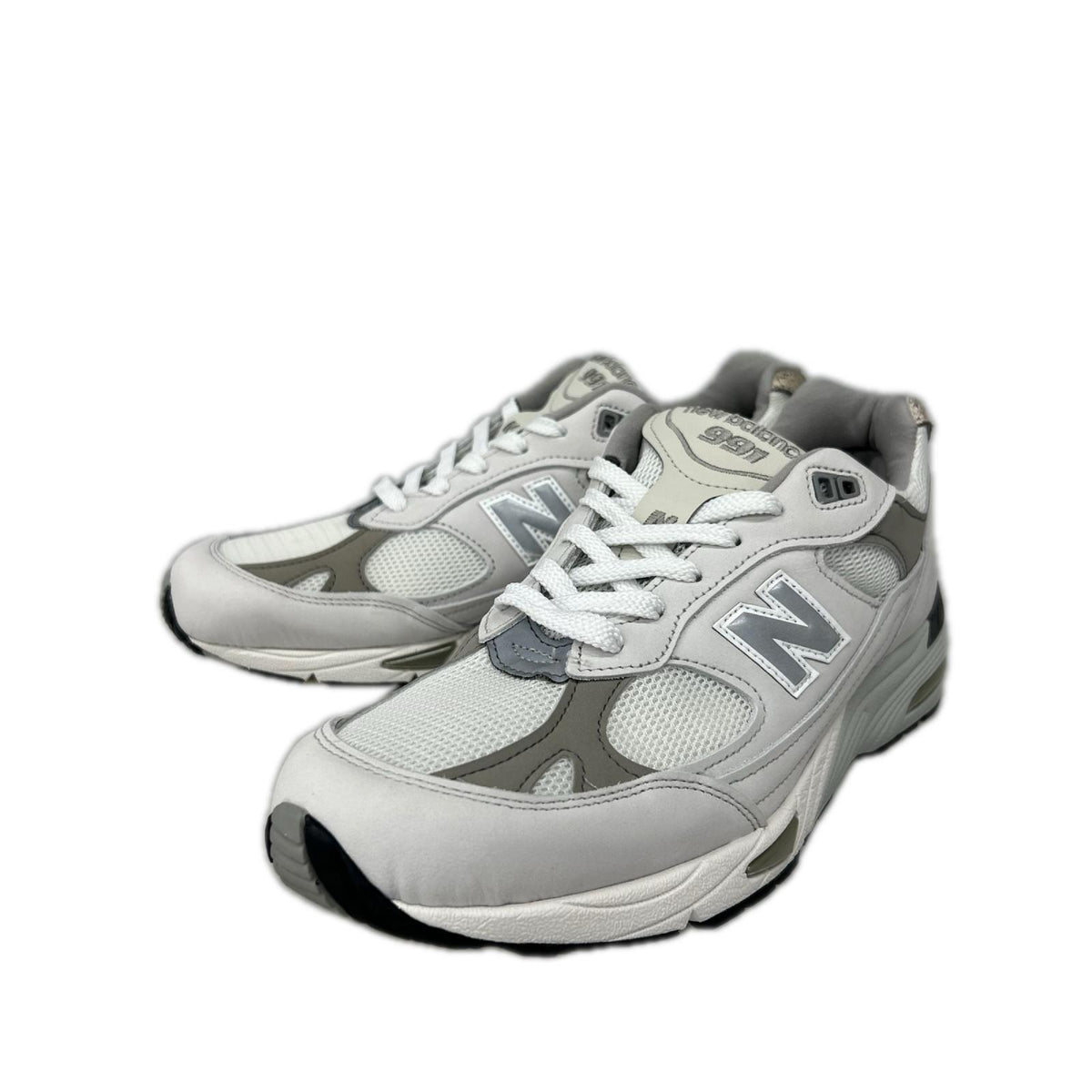 スニーカー NEW BALANCE M991FLB ｽﾀｰﾎﾜｲﾄ (UK9) グレー