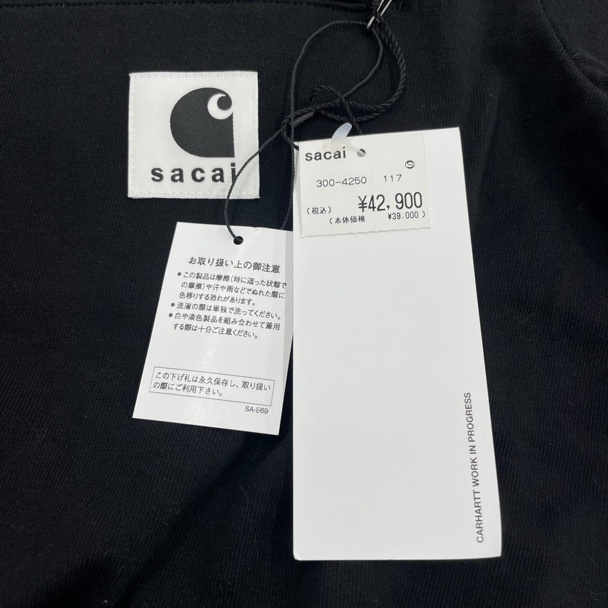 半袖Ｔシャツ ×Carhartt WIP 2 ブラック