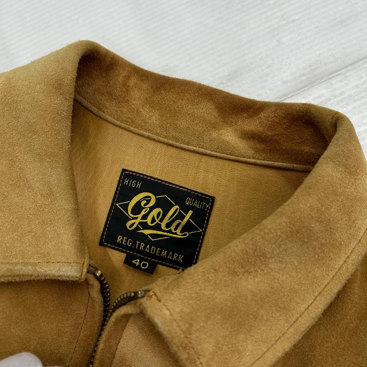 レザージャケット GOLD Deerskin Jacket 茶 SIZE 40 40