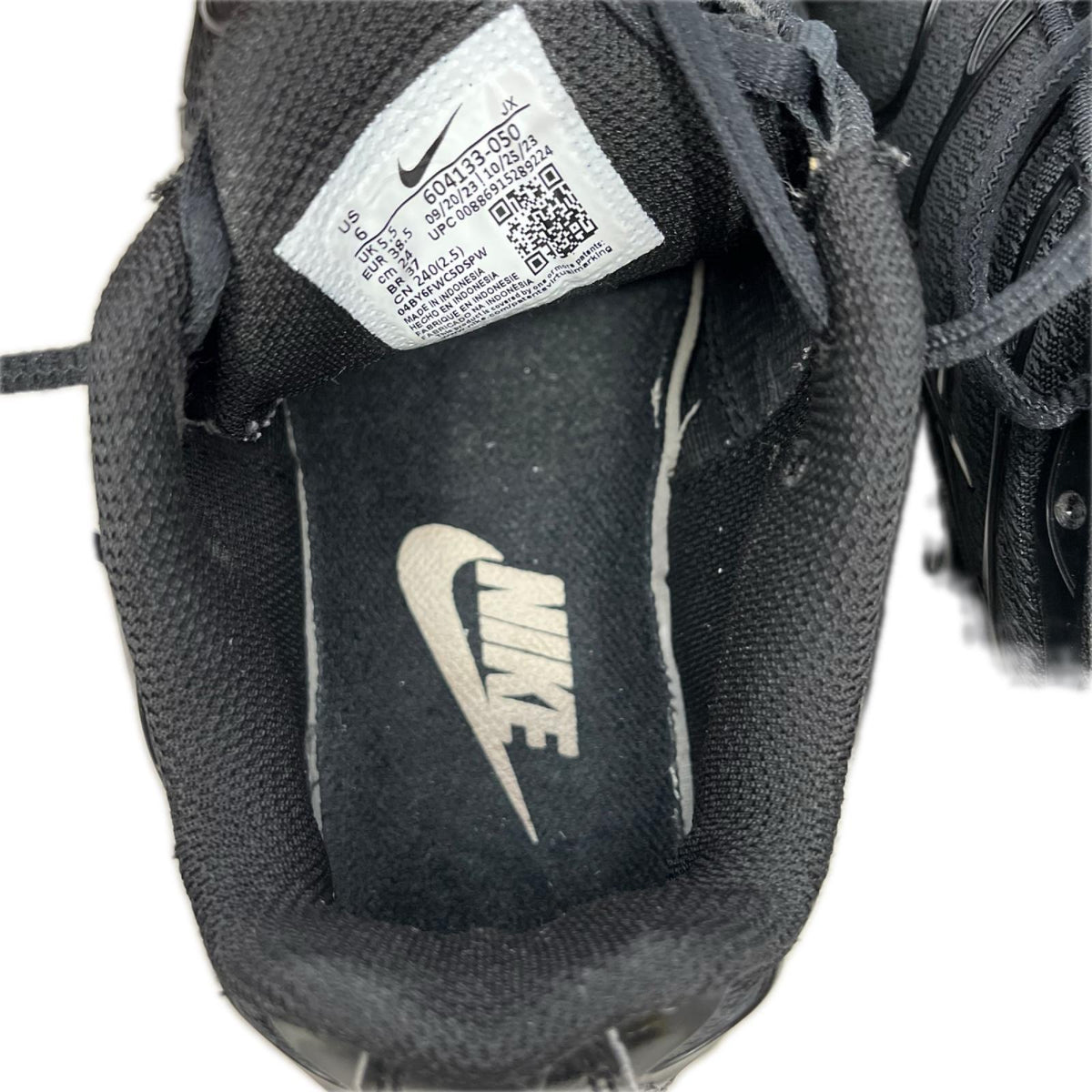 スニーカー Air Max Plus Triple Black 24cm (US6 UK5 1/2 EU38)