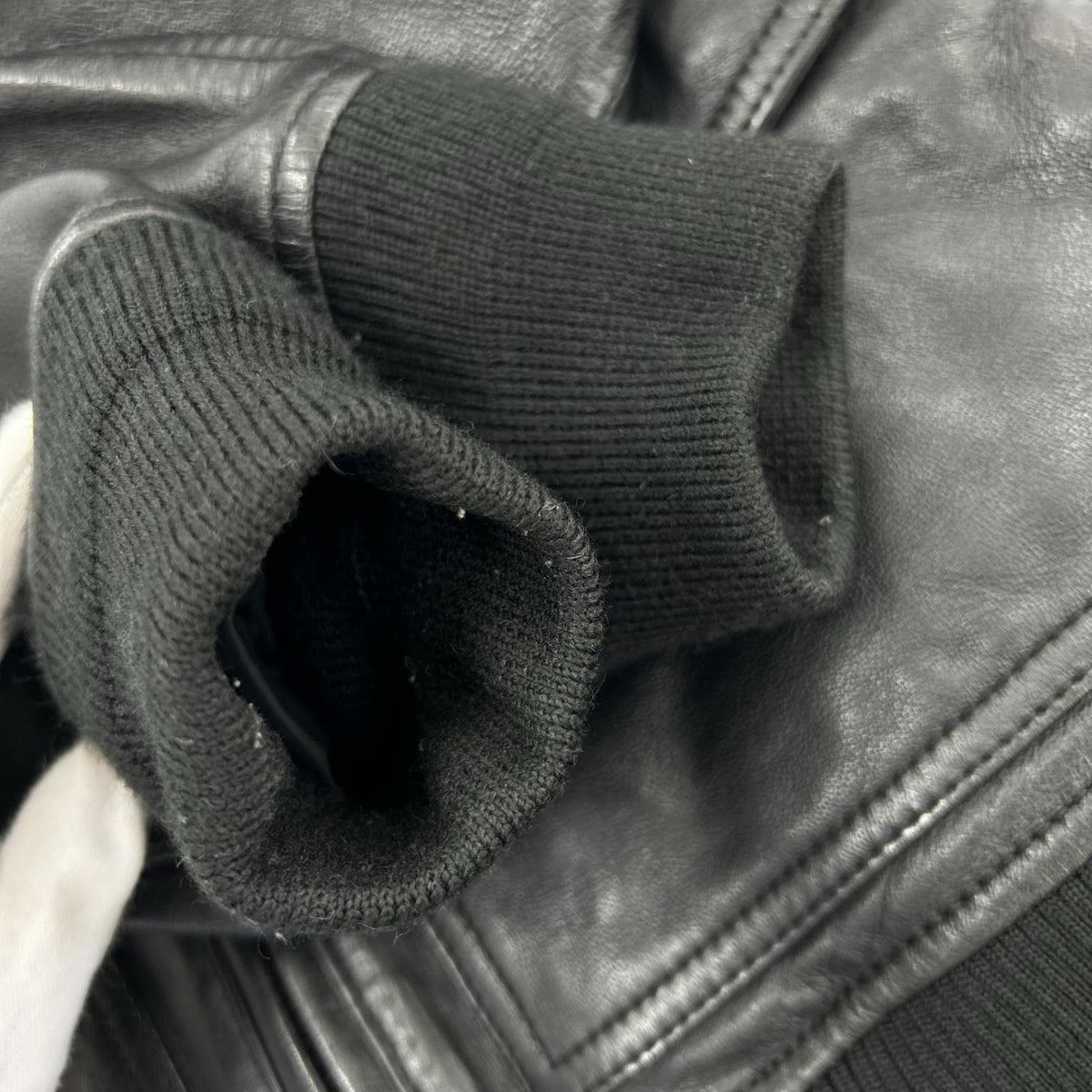 レザージャケット CWU LEATHER JKT TOP GUN/M/ﾌﾞﾗｯｸ M ブラック