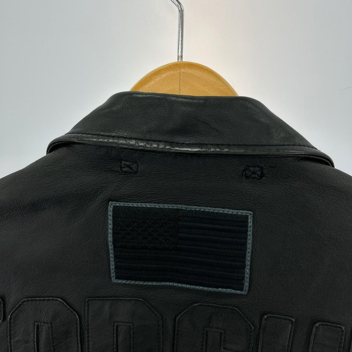 レザージャケット CWU LEATHER JKT TOP GUN/M/ﾌﾞﾗｯｸ M ブラック