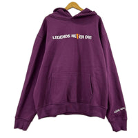 パーカー VLONE×Juice Wrld Legends Never Die Hoodie XL 紫 パープル