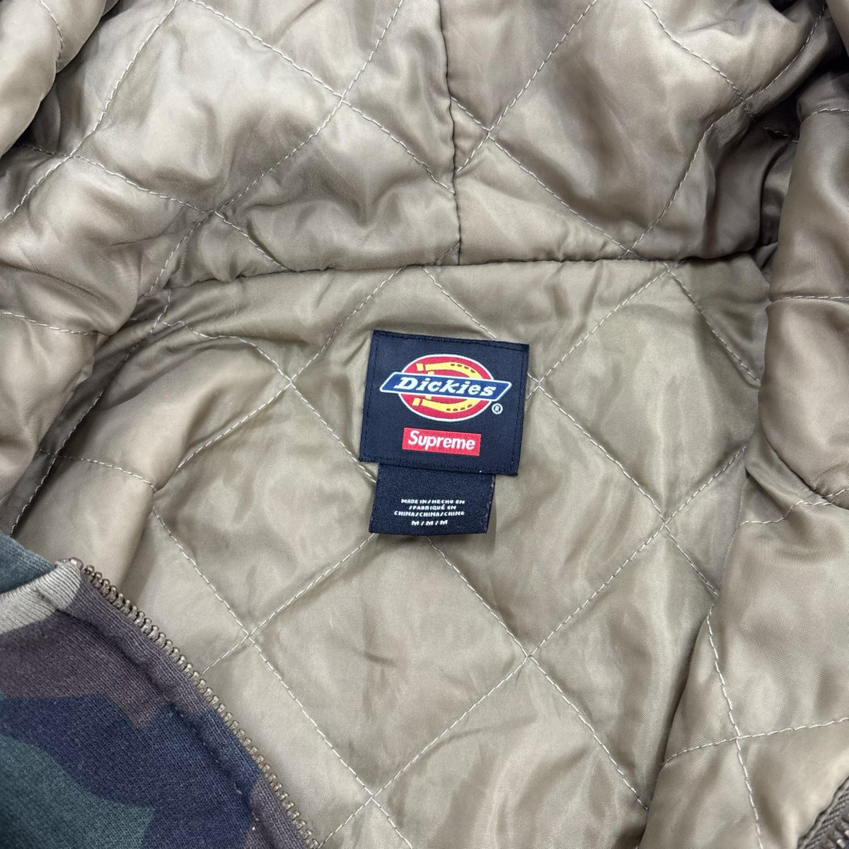 ジャケット Dickies Quilted Lined ZIp Up M カーキ